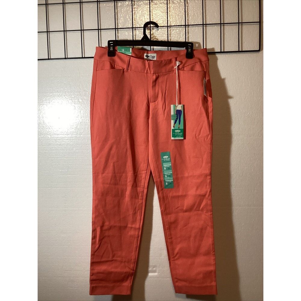 Old Navy Women's Pixie Ankle Pants size 8 Peach Pink Cotton Blend SKU # 58857